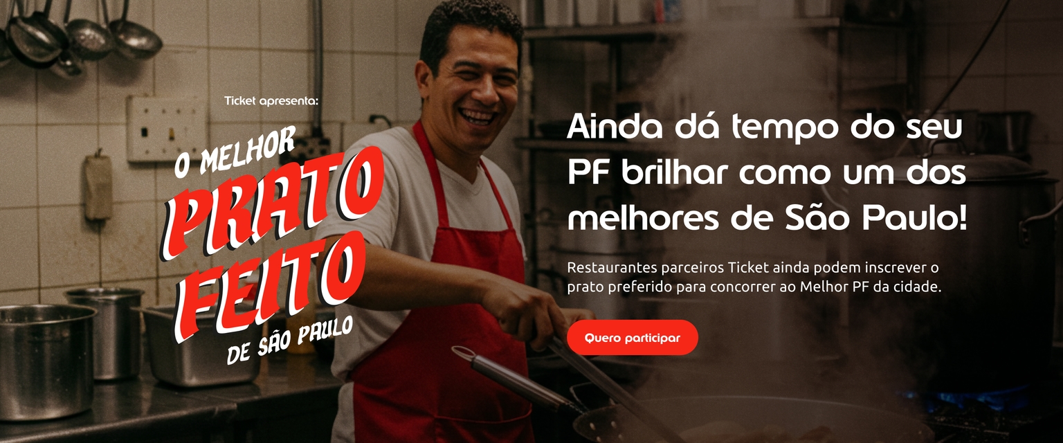 Banner de chamada para lista de restaurantes